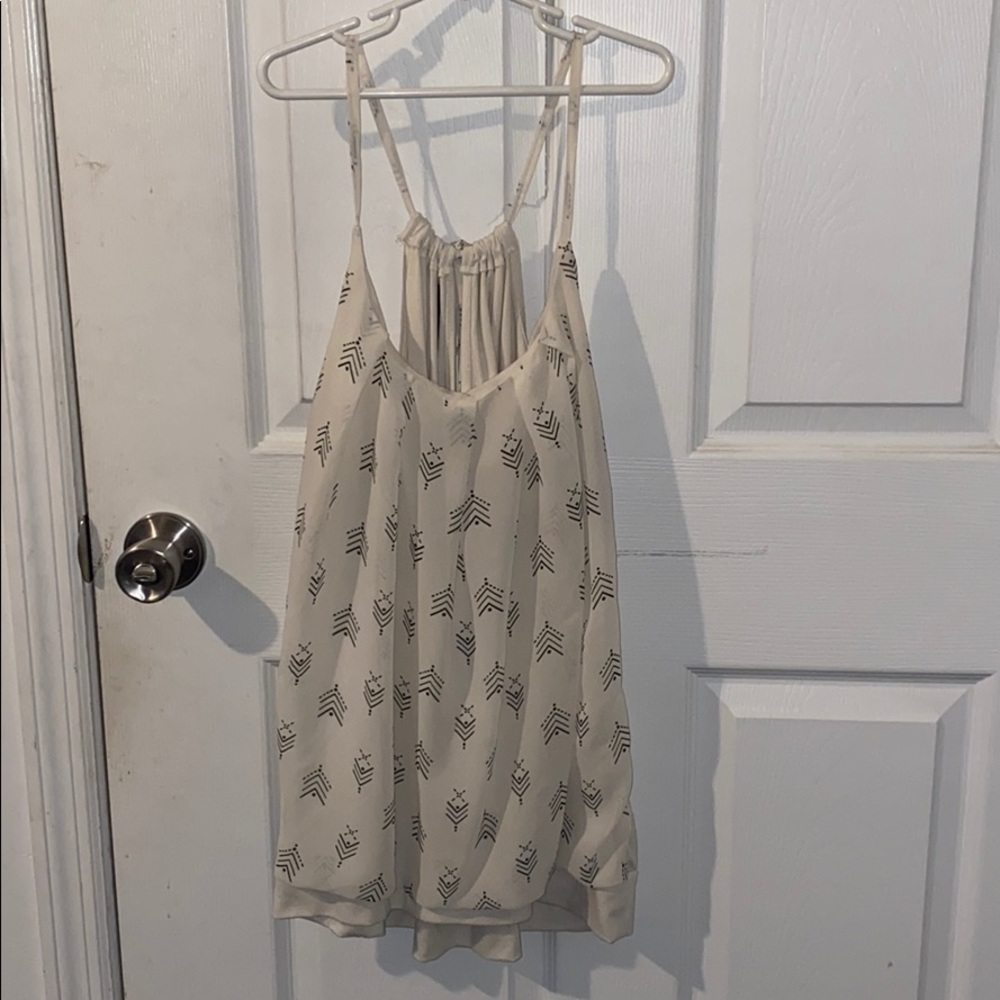 White patterned tank top